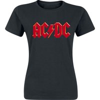AC/DC T-Shirt - Red Logo - S bis XXL - für Damen - Größe M - schwarz  - EMP exklusives Merchandise! von AC/DC