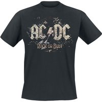 AC/DC T-Shirt - Rock Or Bust - S bis 5XL - für Männer - Größe 4XL - schwarz  - Lizenziertes Merchandise! von AC/DC
