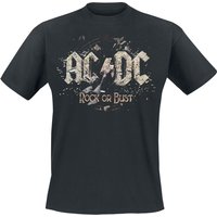 AC/DC T-Shirt - Rock Or Bust - S bis 5XL - für Männer - Größe L - schwarz  - Lizenziertes Merchandise! von AC/DC