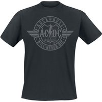 AC/DC T-Shirt - Rock & Roll - Will Never Die - M bis 4XL - für Männer - Größe 3XL - schwarz  - Lizenziertes Merchandise! von AC/DC