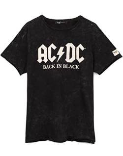 AC/DC T-Shirt Unisex Männer Frauen zurück in Schwarzes Albumband Schwarz Top von AC/DC