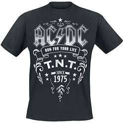AC/DC T.N.T. Männer T-Shirt schwarz L 100% Baumwolle Band-Merch, Bands von AC/DC