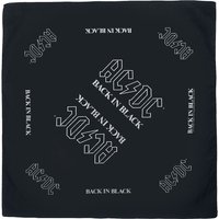 AC/DC Tuch - Back in Black - Bandana - schwarz  - Lizenziertes Merchandise! von AC/DC