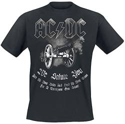 AC/DC We Salute You Männer T-Shirt schwarz 4XL 100% Baumwolle Band-Merch, Bands, Nachhaltigkeit von AC/DC