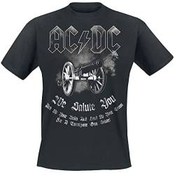 AC/DC We Salute You Männer T-Shirt schwarz S 100% Baumwolle Band-Merch, Bands, Nachhaltigkeit von AC/DC