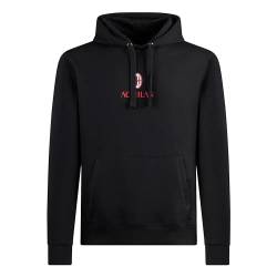 AC Milan Unisex Classic Crest Black_Man Kapuzenpullover, Kornstein, XL von AC Milan