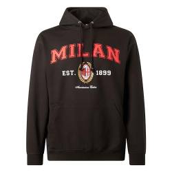 AC Milan Unisex College Collection Sweatshirt Kapuzenpullover, Schwarz, M von AC Milan