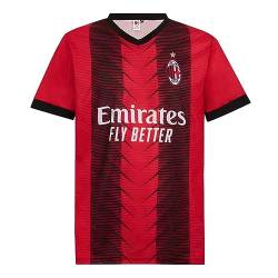 AC Milan Unisex Kinder Heimtrikot Replik Stadion 2023/24 T-Shirt, ROT SCHWARZ, 10 Jahre von AC Milan