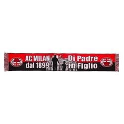 AC Milan Unisex Offizieller AC Mailand Jacquard-Schal, rot/schwarz, Einheitsgröße von AC Milan