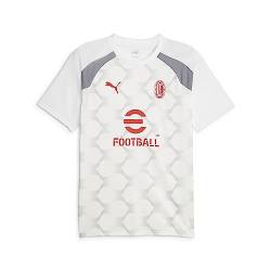 AC Milan Unisex Prematch Trikot 23/24 T-Shirt, Puma White-Gray Tile, M von AC Milan