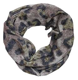 ACC Leo batik leoparden Damen Loop Schal (Premium grün) von ACC