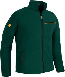 ACE Fleece-Jacke - warme Outdoor-Jacke für Männer - Herren-Jacke ohne Kapuze - Reißverschluss & DREI Taschen - Grün - XXL von ACE