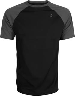 ACE Schakal Einsatz-Tshirt - taktisches T-Shirt für Herren - Kurzarm Outdoor-Shirt mit Raglan-Ärmeln für Männer - Grau - L von ACE