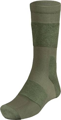 ACE Schakal Socken - 1 Paar taktische Strümpfe mit Merino-Wolle & Antiblasen-Polster - Wandern & Trekking - Grün - 42-44.5 von ACE