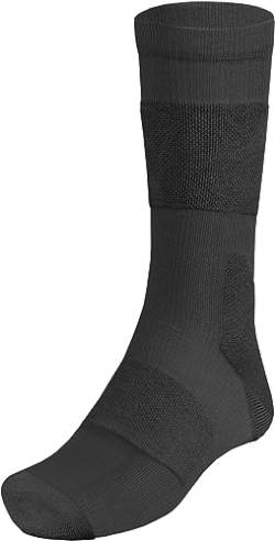 ACE Schakal Socken - 1 Paar taktische Strümpfe mit Merino-Wolle & Antiblasen-Polster - Wandern & Trekking - Schwarz - 39.5-42 von ACE