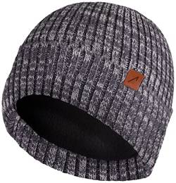 ACE Winter-Mütze - Strick-Mütze mit 3M Thinsulate-Futter für Erwachsene - Woll-Beanie für Damen & Herren - Grau von ACE
