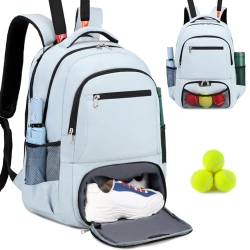 ACESAK Tennis-Rucksack, Tennistasche für Damen und Herren, Tennistasche für 2 Schläger, Badminton-Squash, Pickleball-Paddelbälle von ACESAK