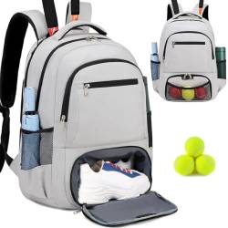 ACESAK Tennis-Rucksack, Tennistasche für Damen und Herren, Tennistasche für 2 Schläger, Badminton-Squash, Pickleball-Paddelbälle von ACESAK
