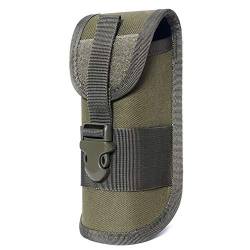 ACEXIER MOLLE Brillenbeutel Outdoor Robuster taktischer Beutel Sonnenbrillenetui Taschenlampenbeutel im Army-Stil mit Schnalle(Grün) von ACEXIER