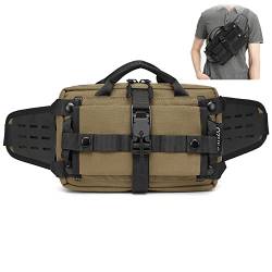 ACEXIER Taktische Herren Gürteltasche Outdoor Sports Brusttasche Wasserdichte Schultergurttasche EDC Umhängetaschen für Jagd Camping Wandern von ACEXIER