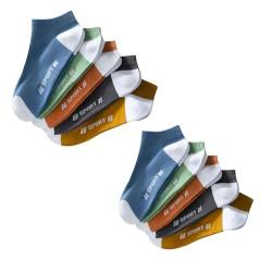 ACMEDE 10 Paar Herren Sportsocken Halbsocken Socks Damen Sneakersocken Kurze Socken bunt Einmalsocken Sportsocken Atmungsaktive Laufsocken Kurze Halbsocken Einwegsocken von ACMEDE