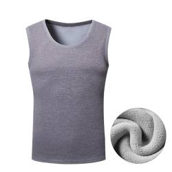 ACMEDE 2PCS Herren Thermo Innenfleece Ärmellos Unterhemd S-XXL Warm Ärmellos Tank Top Herren Thermo Unterhemd Thermohemd Top Oberteil Thermounterwäsche Damen Thermo Tank Top,99-220 lb von ACMEDE