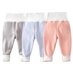 ACMEDE Baby Hose Thermoleggings Fleece Leggins Gr. 68/74/80/86/92 Kinder Leggings Kinder Plüschleggins Gr. 98/104/116 Lange Jogginghose Thermohose Elastische Outdoor 3 Monate - 5 Jahre von ACMEDE