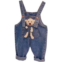 ACMEDE Baby Jungen Mädchen Denim Latzhose Kleinkind Hosenträger Jeans Overall 6M-6Jahre Säugling Baby Mädchen Denim Overall Latzhose Jeans Hose von ACMEDE