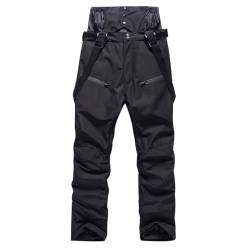 ACMEDE Herren Damen Skihose Hosenträgerhose Snowboardhose Winter Wasserdicht Winddicht Warm Abnehmbare Hosenträger Schneehose Skilanglaufhose Thermohose Wanderhose Ski Pant,XS-3XL, 50-100KG von ACMEDE