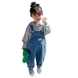 ACMEDE Latzhose Baby Jungen Mädchen Jeans Latzhose Strampler Overalls Weiche Baumwolle Denim Hose Jeanshose Dünn Baby Kinder Overall für Frühling Sommer Größe 74/80/86/90/92/98 von ACMEDE