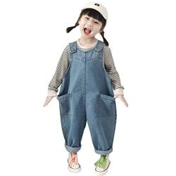 ACMEDE Latzhose Kinder Baby Jungen Mädchen 80 90 100 110 120 Denim Latzhosen Overall Baumwolle Jeans Hose mit Hosenträger Baby Kinder Overall, 6 9 12 18 24 Monate 3 Jahre von ACMEDE