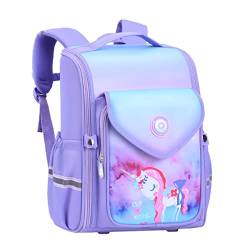 ACMEDE Schulranzen Jungen Mädchen 1-3-6. Klasse Schultasche Jungs Mädchen Grundschule Schulrucksack Schultaschen Einhörner Kinder Rucksäcke Wasserdicht Schulranzen für Schule Geschenke von ACMEDE