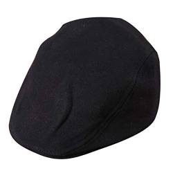 ACVIP Kindermütze Baumwolle Kinder Flat Cap Schiebermütze Schirmmütze(Schwarz) von ACVIP