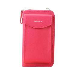 ACemt Brieftasche Herren Groß Mit 16 Fach Kartenfach Die ursprüngliche Clutch-Geldbörse, Trendige Handytasche, koreanische Mode, große Kapazität, doppellagige Geldbörse, (Hot Pink, One Size) von ACemt