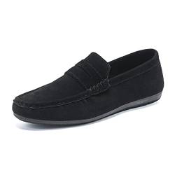 ACosySch Herren Klassische Mokassin Wildleder Penny Loafers Comfort Halbschuhe Bootsschuhe Weich Flache Fahrende SchuheEU39-EU44 von ACosySch