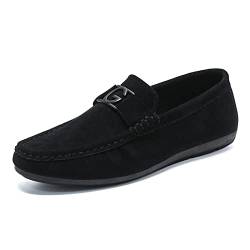 ACosySch Herren Klassische Mokassin Wildleder Penny Loafers Comfort Halbschuhe Bootsschuhe Weich Flache Fahrende SchuheEU39-EU44 von ACosySch