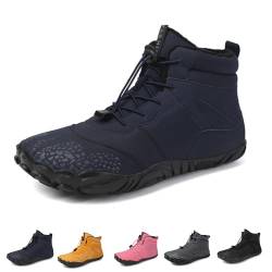 ACosySch Winterschuhe Herren Winterstiefel Wanderstiefel Trekking Winter Barfußschuhe Damen Stiefel Gefüttert Warm Rutschfeste Boot Größe 36-47 von ACosySch