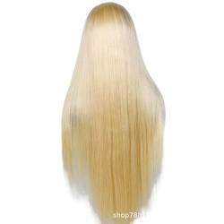 Damen-Perücke mit gelocktem Haar, Spitzenkopfbedeckungsperücke, Faserperücke, hitzebeständige geflochtene Haarperücke (Color : 26inch) von AD-BCrbgen