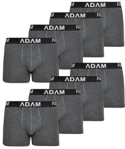 ADAM Boxershorts Herren Boxershorts 6er / 8er / 10er /12er Pack - Premium Männer Boxershorts Herren Trunks Boxer aus extraweicher Baumwolle von ADAM