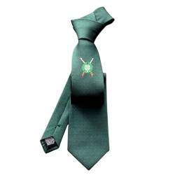 ADAMANT©️ - Schützen-Krawatte - Krawatte Schützenverein-Krawatte, mit gewebten Logo, 150cm x 8 cm - DEUTSCHE MARKENQUALITÄT - Dunkelgün von ADAMANT