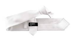 ADAMANT Herren Krawatte Klassische Form Weiß 7cm Breit von ADAMANT