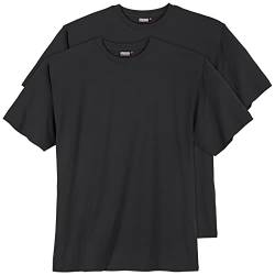 ADAMO 2er Pack T-Shirt schwarz Übergröße, Größe:14XL von ADAMO