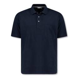 ADAMO Dunkelblaues Kurzarm Polo Shirt Klaas Pique Qualität für Herren in großen Größen bis 10XL, Größe:3XL von ADAMO