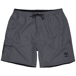 ADAMO Graue Herren Bade Short BARABDOS Übergrößen 2XL bis 10XL, Größe:4XL von ADAMO