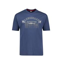 ADAMO Herren T-Shirt mit Print Rundhals Kurzarm Übergrößen XXL-10XL, Größe:XXL, Farbe:Admiral von ADAMO