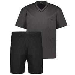 ADAMO Kurzarm Schlafanzug in dunkelgrau der Firma großen Größen bis 10XL, Größe:8XL von ADAMO