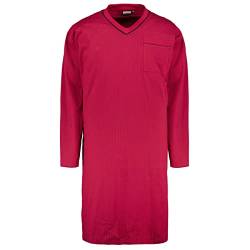 ADAMO Langarm-Nachthemd in Bordeaux mit schwarzen Streifen bis Übergröße 10XL, Größe:XXL von ADAMO