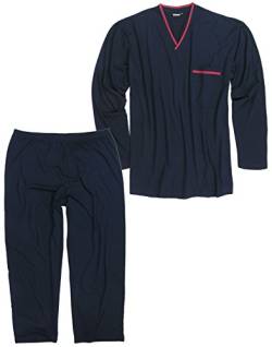 ADAMO Pyjama lang Navy in großen Größen bis 10XL und in Langgrößen bis 122, Größe:8XL von ADAMO