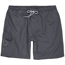 ADAMO Übergrößen Badehose kurz Serie Puerto Rico in anthrazit für Herren bis 10XL, Größe:4XL von ADAMO