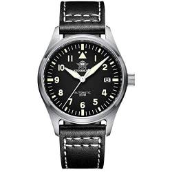 ADDIESDIVE Herren Analog NH35A Automatikwerk Uhr mit Leder Armband H2 von ADDIESDIVE